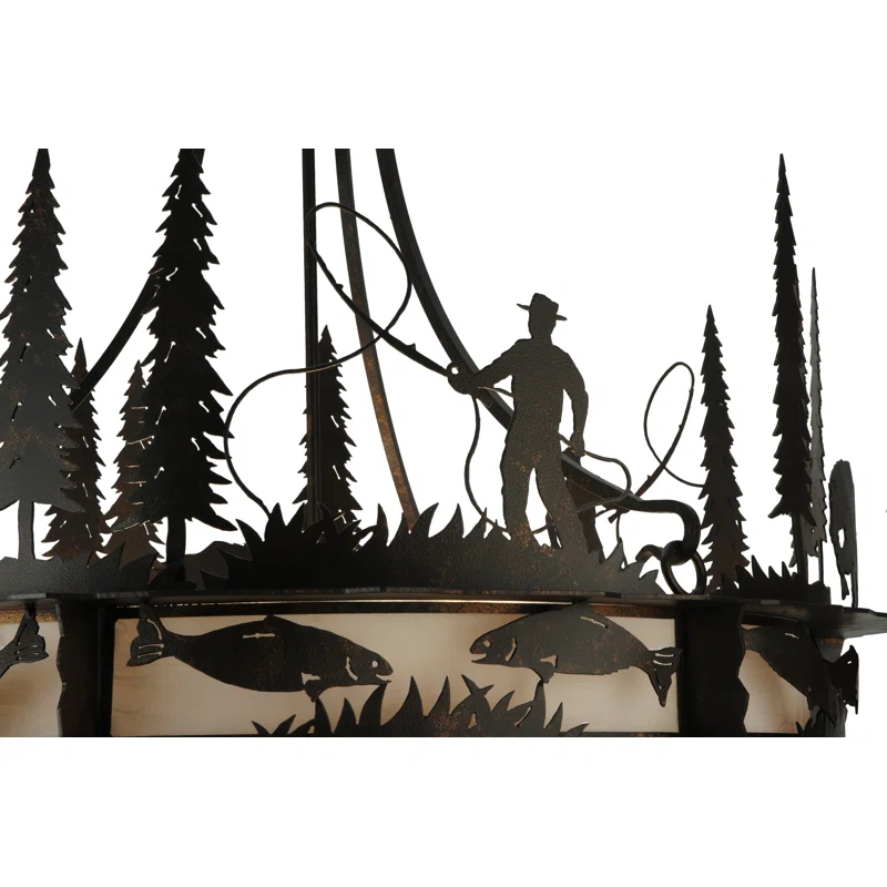 2nd Ave Lighting Fisherman 6 - Light Copper Rust Unique/Statement Pendant