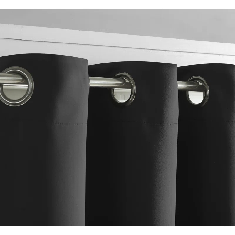 Saro Essential Blackout Curtain Collection Polyester Blackout Pair (Set of 2)