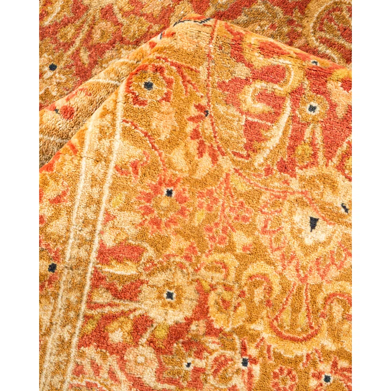 Solo Rugs Classic One-of-a-Kind Traditional Hand-Knotted Orange/Rust Area Rug 6'4" x 9'5" & Reviews | Perigold