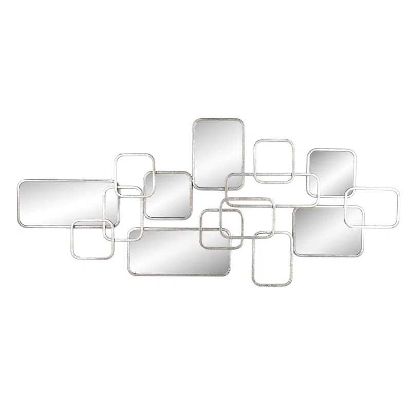 Modern Glam Mirror Wall Sculpture Decor