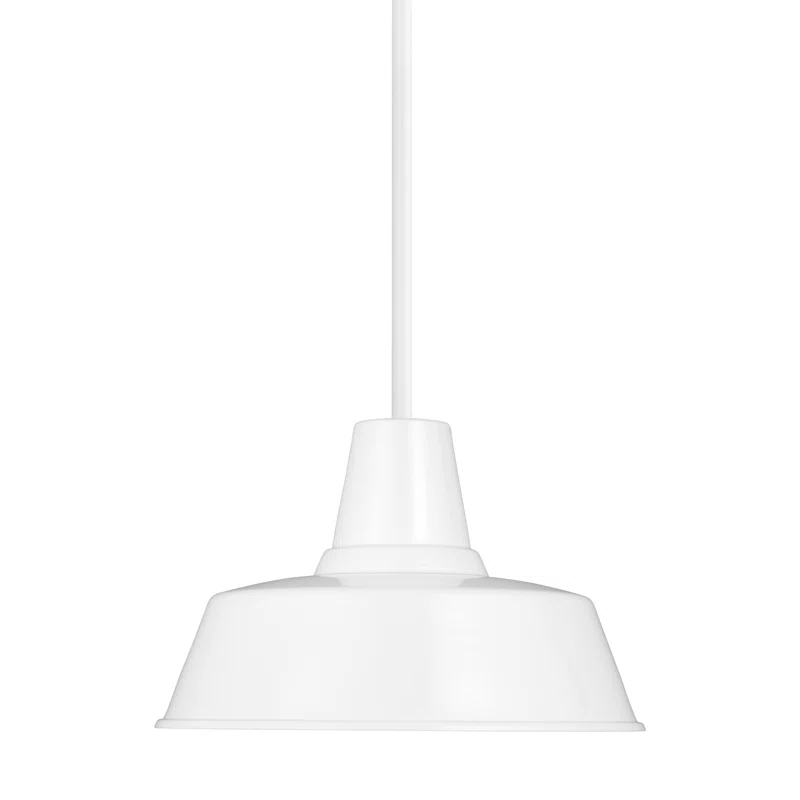 Fisher Outdoor Pendant Light - White / 14" Dia