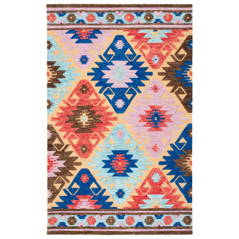 Union Rustic Aidaly Hand Tufted Wool Southwestern Rug
