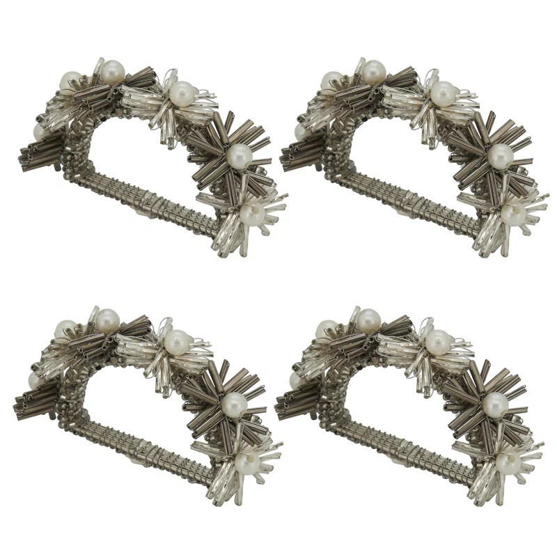 Saro Napkin Ring Collection Napkin Ring (Set of 4)