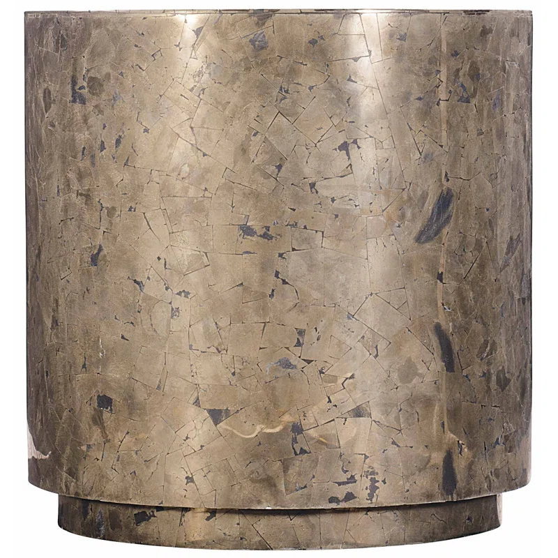 Pyrite Stone Top End Table