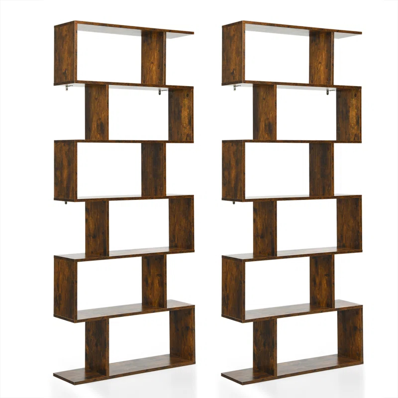 Latitude Run® Pomp Geometric Bookcase