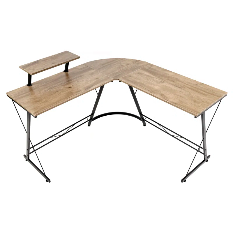 Inbox Zero Agide Metal Base Computer Desk