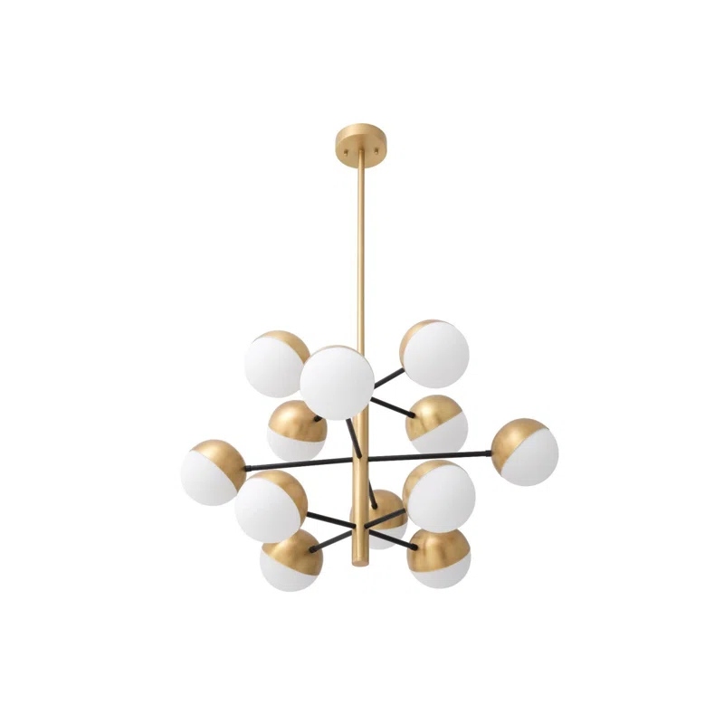 Cona 12 - Light Dimmable Sputnik Modern Linear Chandelier
