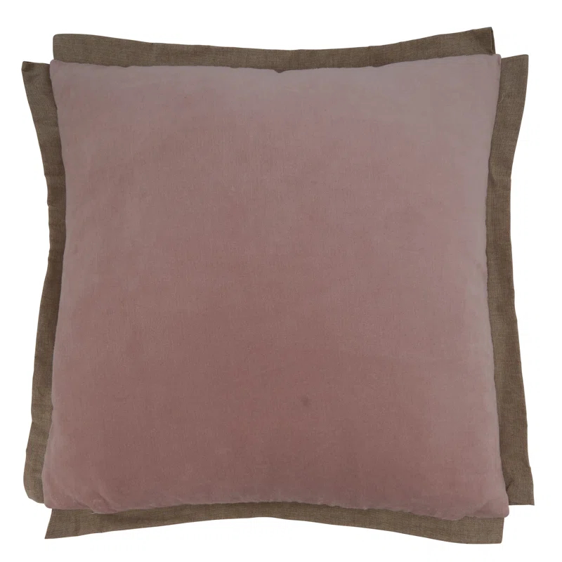 Saro Winifred Collection Cotton Pillow Cover