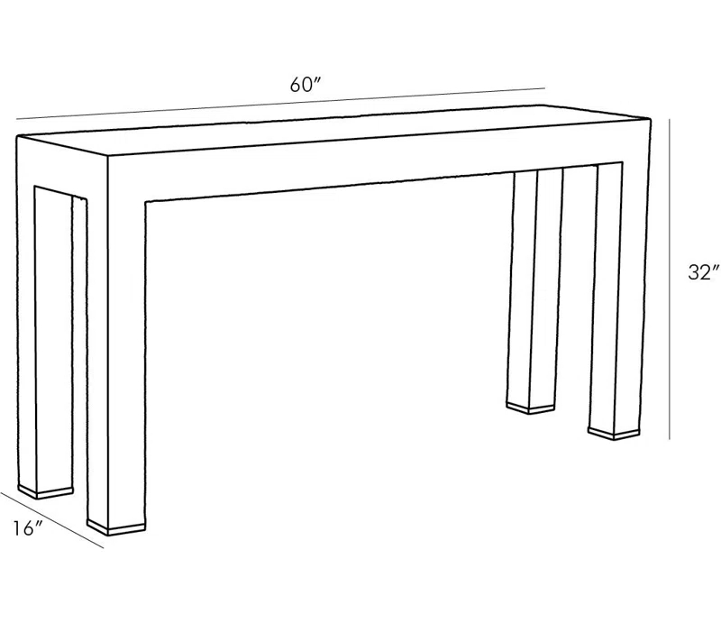 Palmetto 60'' Natural Woven Rope and Glass Console Table with Storage