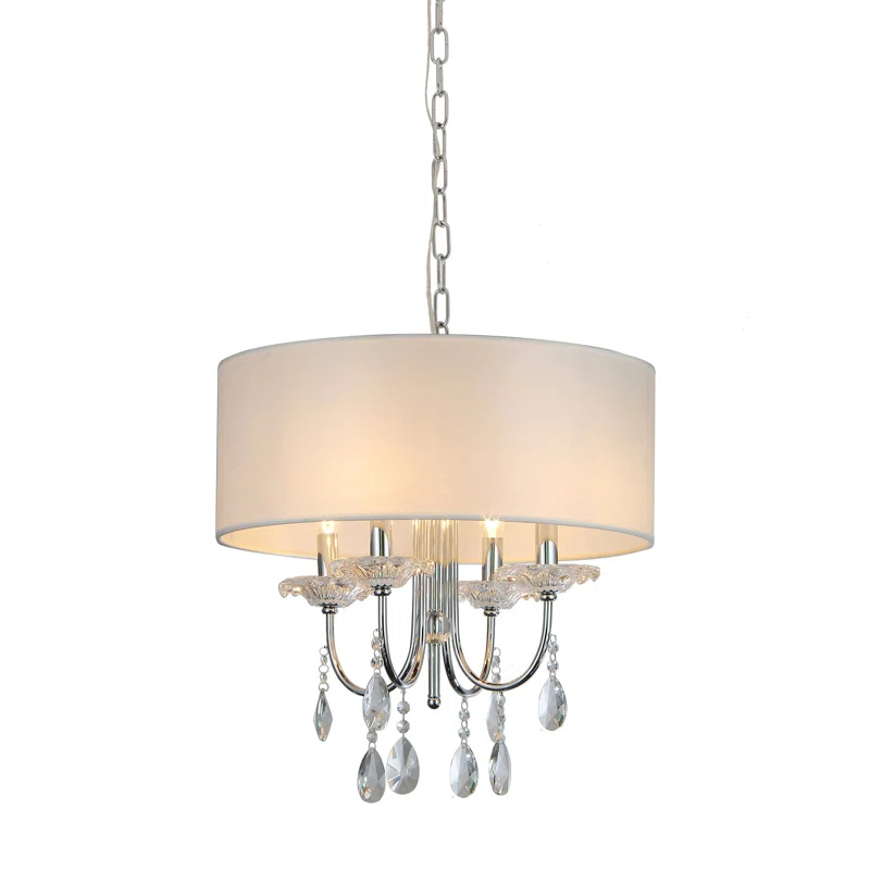 Bliss 4 - Light Dimmable Drum Chandelier