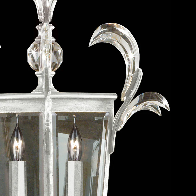 Beveled 3 - Light Lantern Square / Rectangle Chandelier