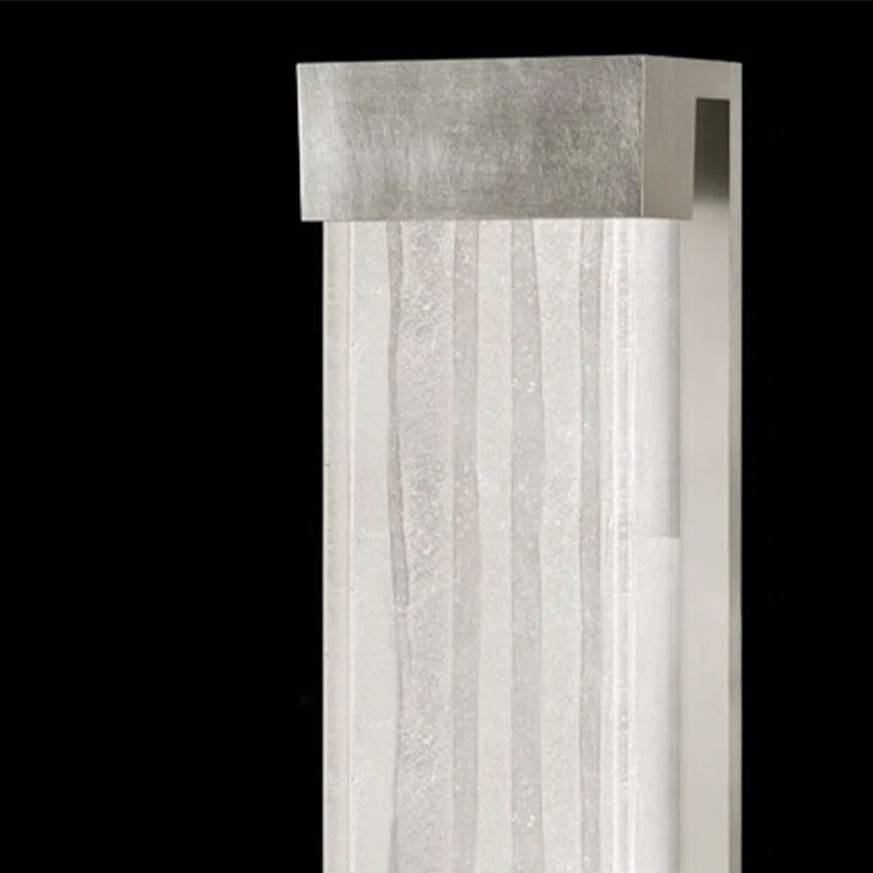 Crystal Bakehouse 30" Silver Leaf Modern Sconce