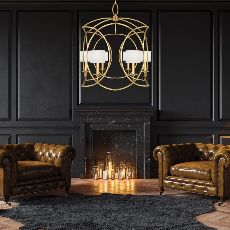 Fine Art Handcrafted Lighting Cienfuegos 6 - Light Geometric Chandelier