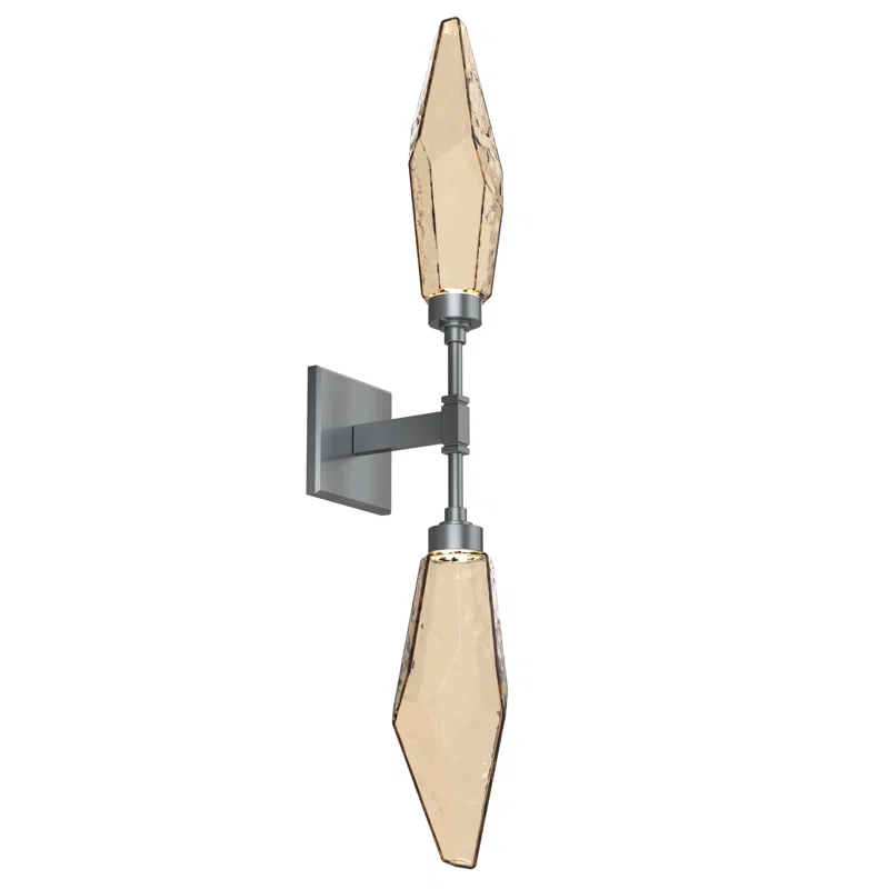 Rock Crystal Double Wall Sconce