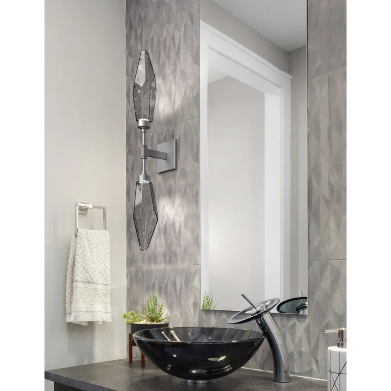 Rock Crystal Double Wall Sconce