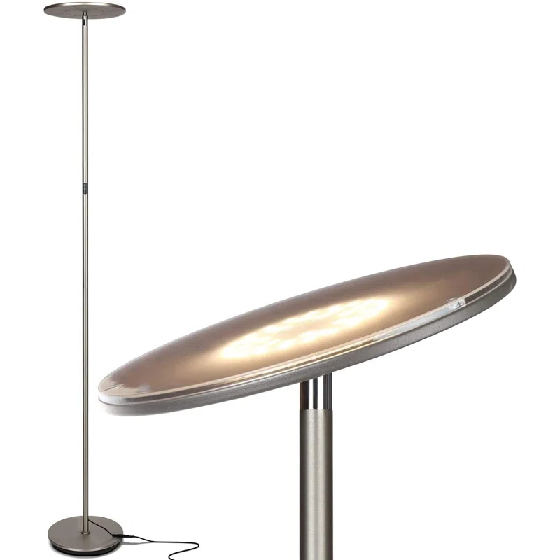 Brightech Sky Flux Industrial 63" Dimmable LED Floor Lamp with Adjustable Head