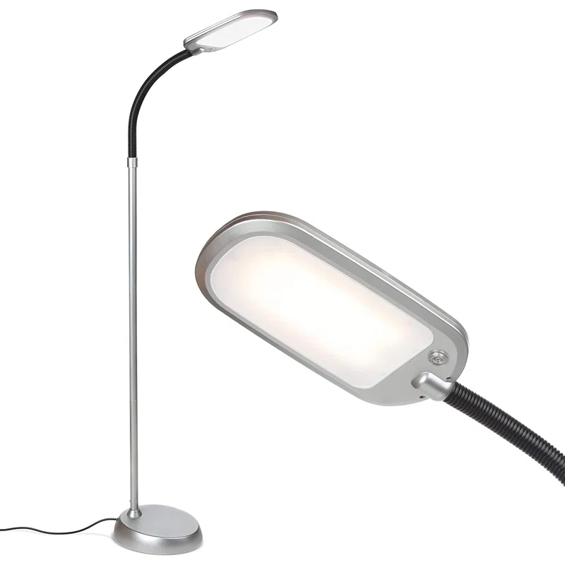Brightech Litespan Slim 55 in. Industrial Dimmable LED Directional Task Floor Lamp
