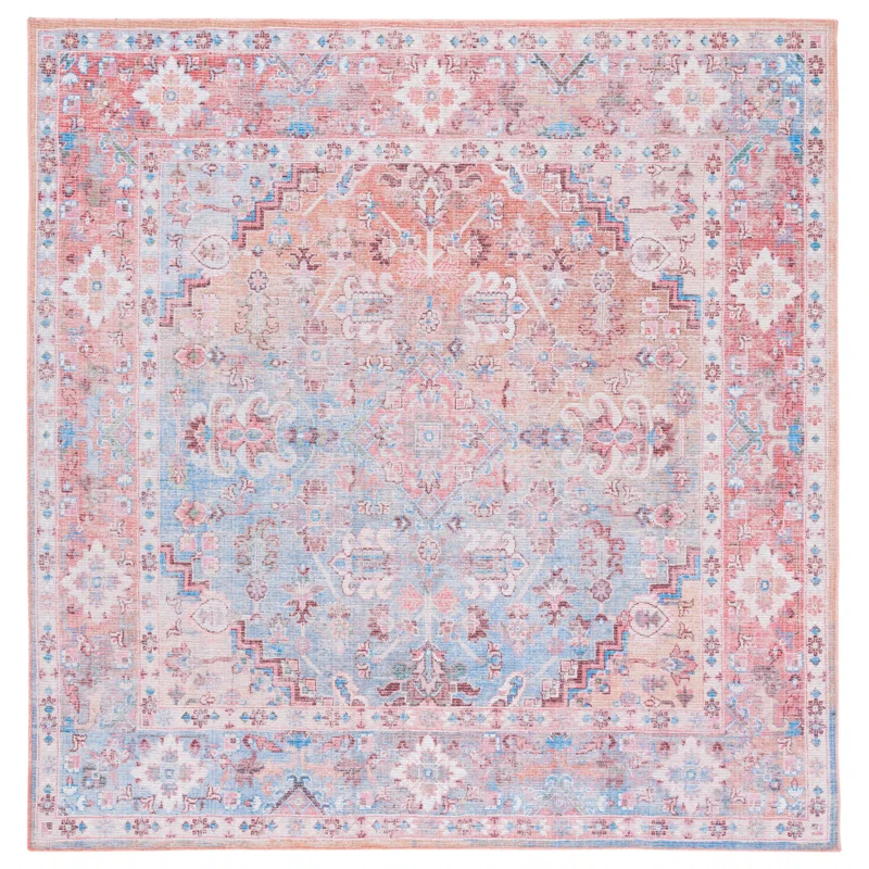 Mistana™ Teen Briana Oriental Pink/Blue Area Rug