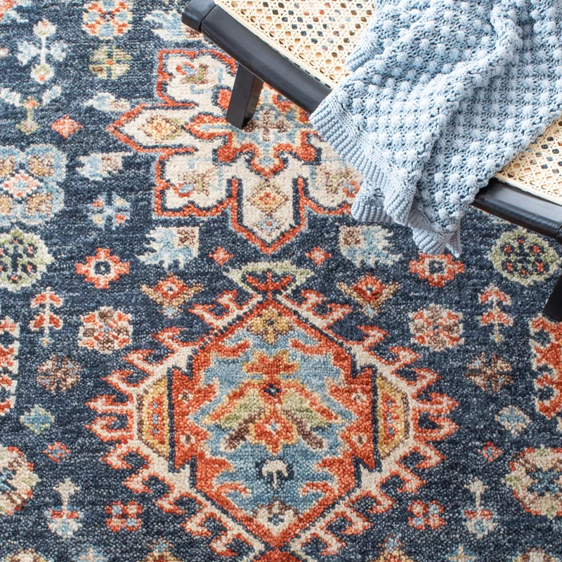 Samarkand 172 Area Rug In Red / Blue