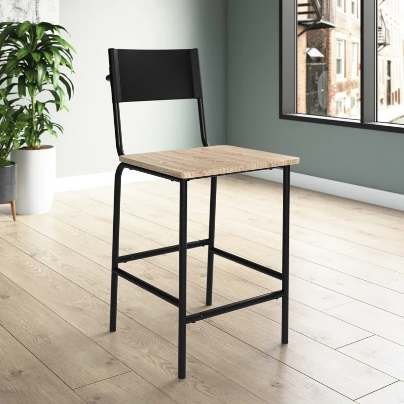 Counter Stool with Metal Frame
