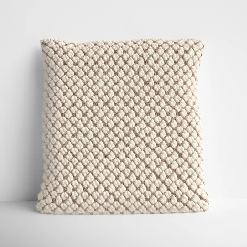 Toulon Embroidered Wool Throw Pillow