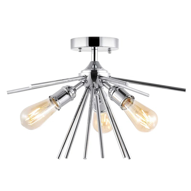 Prudence 3-Light Sputnik Semi Flush Mount