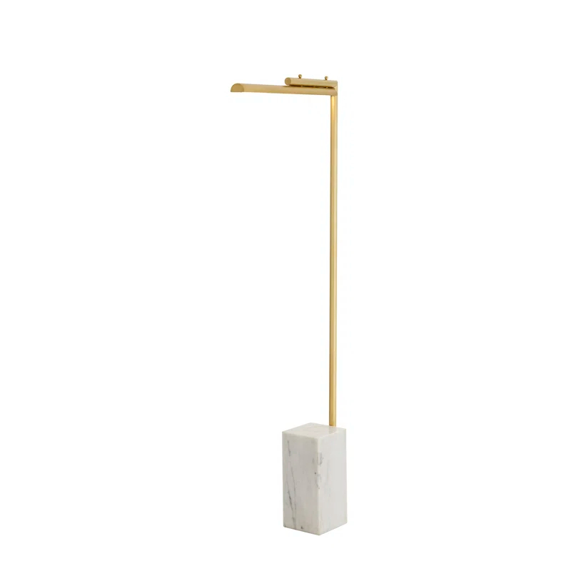 Lawden 58'' Antique Brass LED Task Floor Lamp