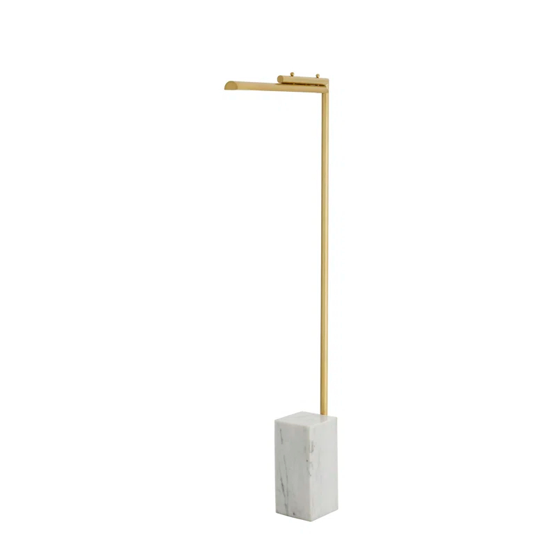 Lawden 58'' Antique Brass LED Task Floor Lamp