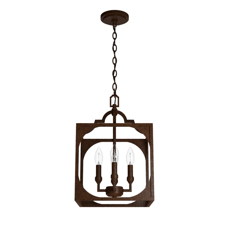 Highland Hill 4 - Light Lantern Square / Rectangle Chandelier