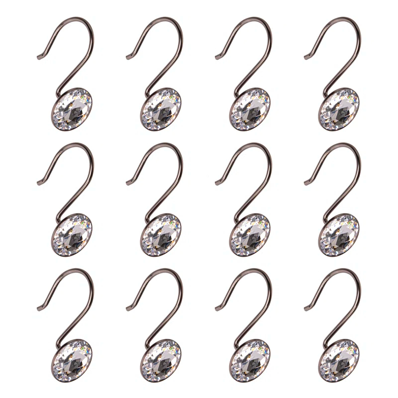 Utopia Alley Steel Shower Curtain Hook (Set of 12)