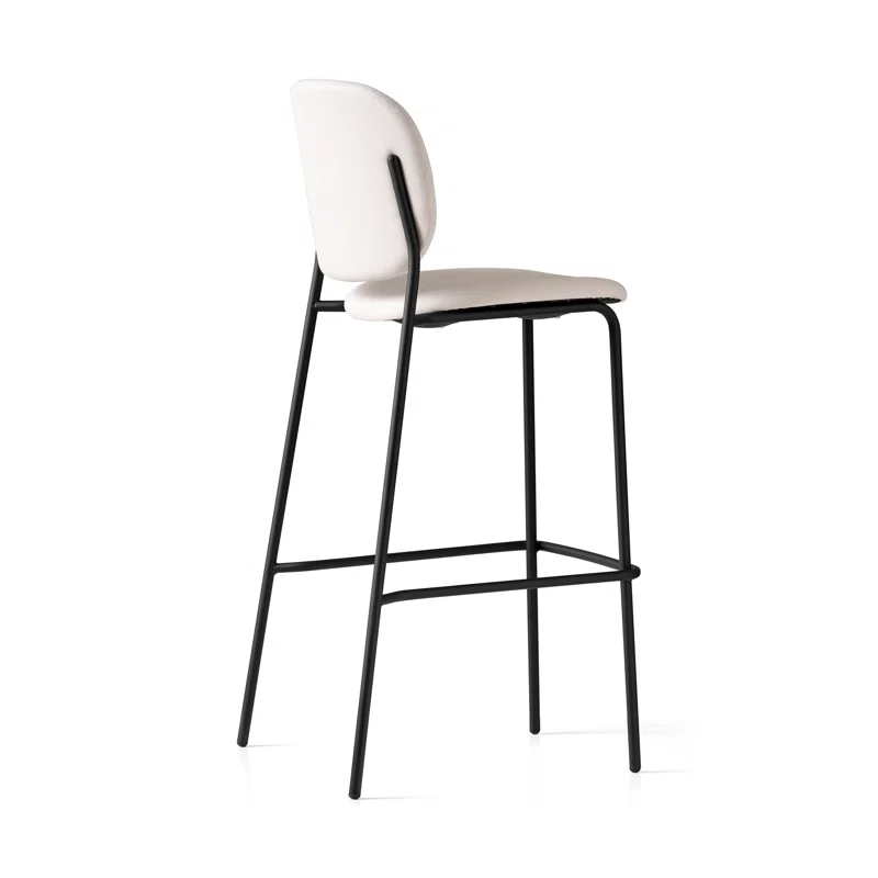 Yo Upholstered Bar Stool with Metal Frame