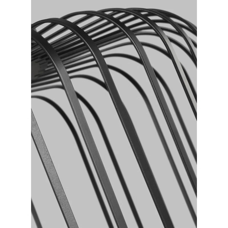 Kai Nightshade Black 15" LED Flush Mount for Indoor/Outdoor