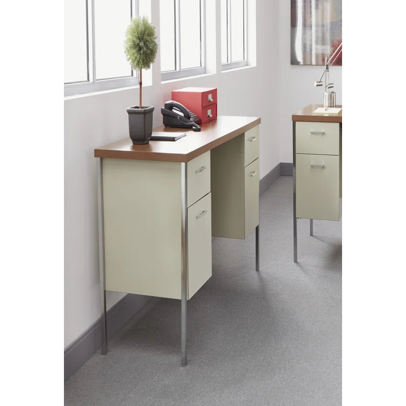 Double Pedestal Steel Credenza