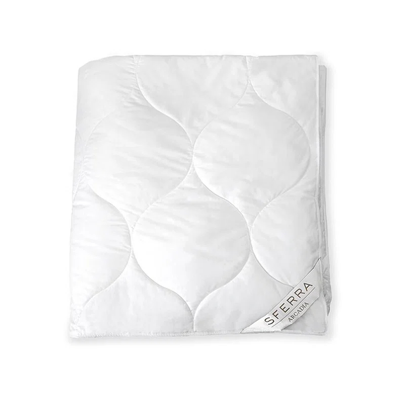 King White Cotton Sateen Down Alternative Comforter