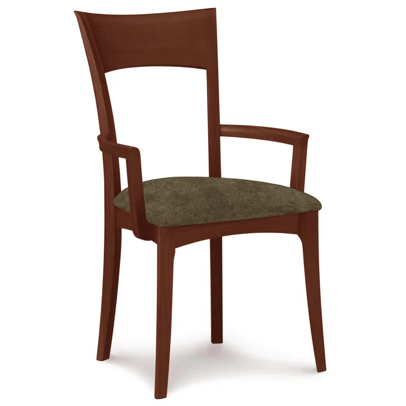 Ingrid 19.25'' H Upholstered Cherry Armchair