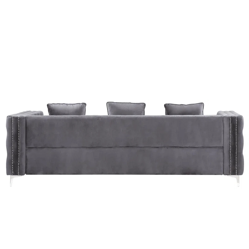 Orren Ellis 103'' Velvet Sofa