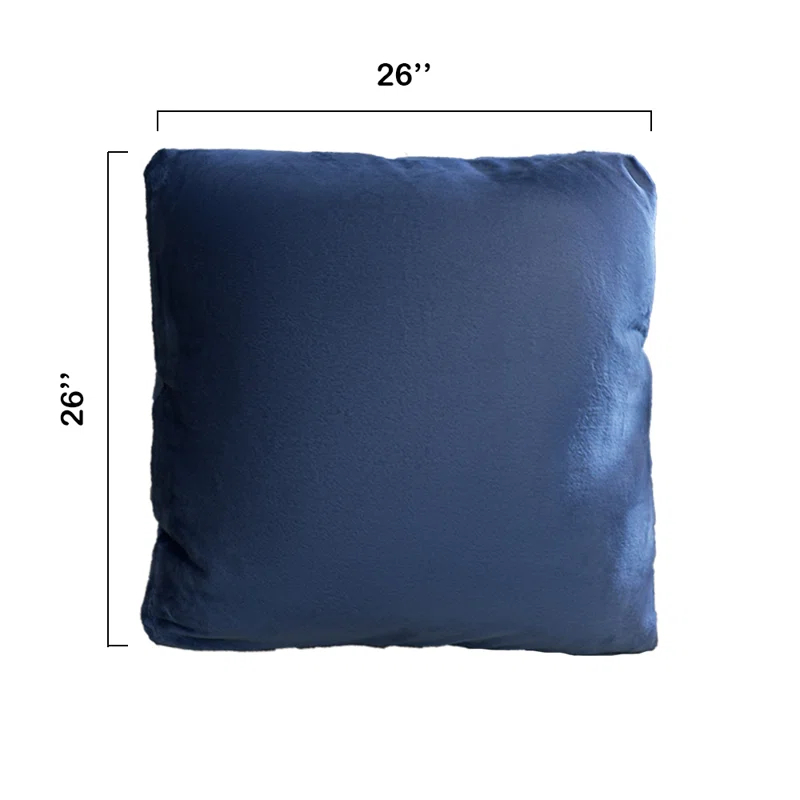 Cheer Collection Set Of 2 Hollow Fiber Filled Couch Pillows, 18" X 18" - Gray & Reviews | Wayfair