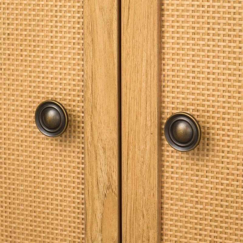 Sango Sango Newcomb Solid Wood 30.04'' Tall 2 - Door Accent Cabinet, Adjustable Shelf