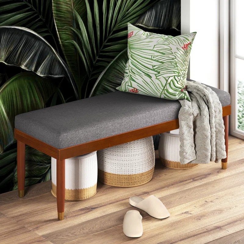 Zinus Raymond Solid Wood Bench | Wayfair
