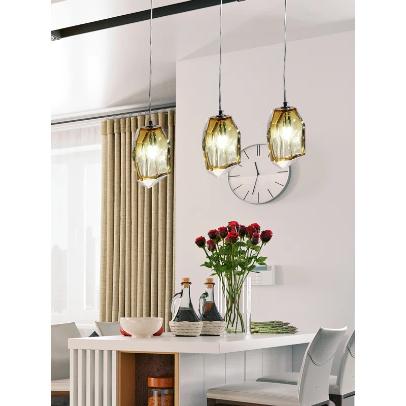 1 - Light Polished Chrome Pendant