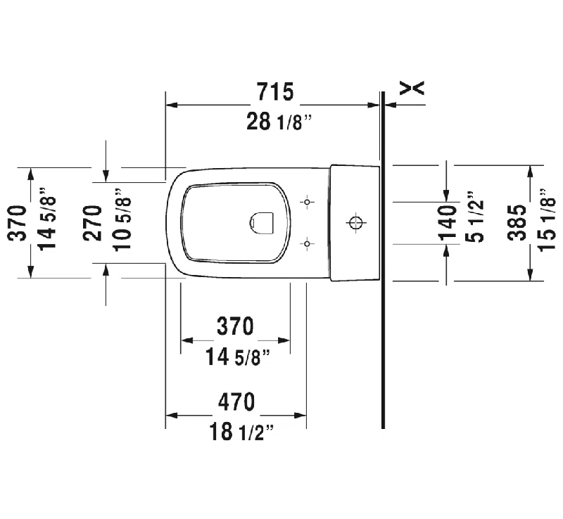 DuraStyle Dual Flush Elongated One-Piece Toilet (Seat Not Included)