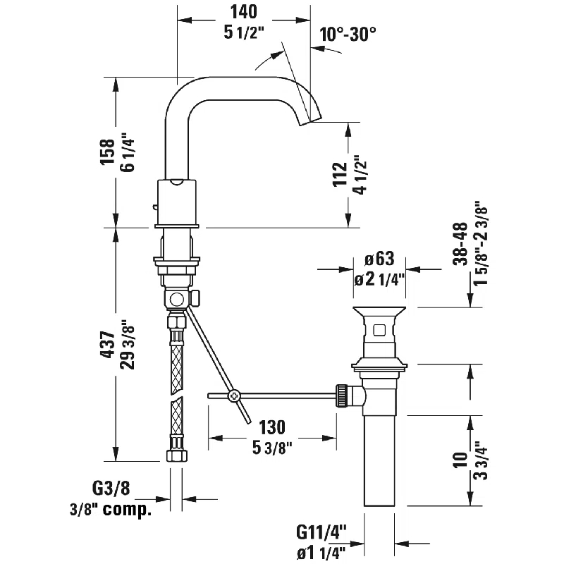 Widespread Bathroom Faucet