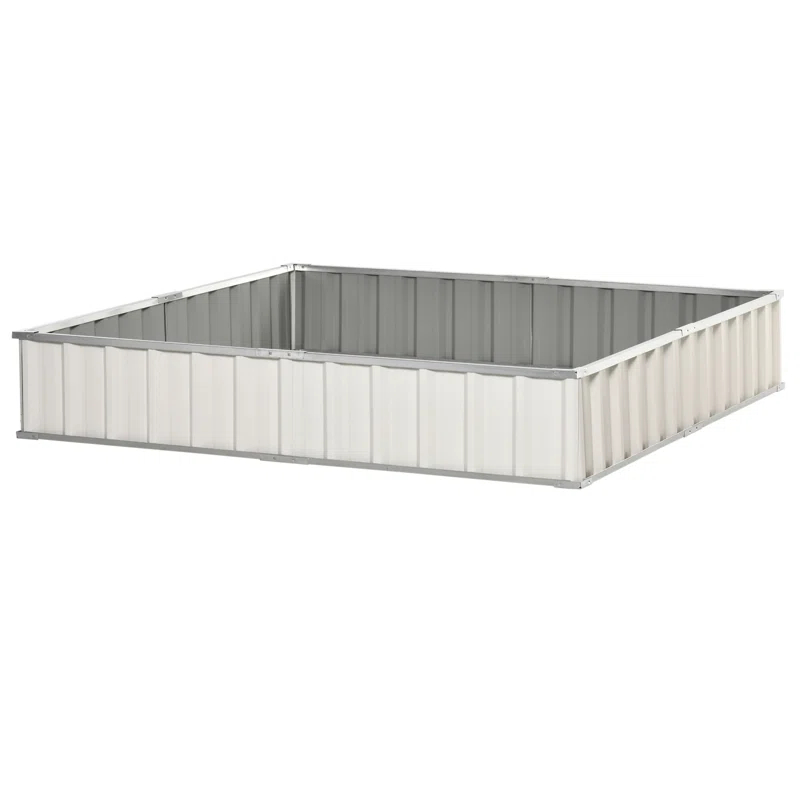 Outsunny 8 ft x 3 ft Metal Raised Garden Bed & Reviews | Wayfair