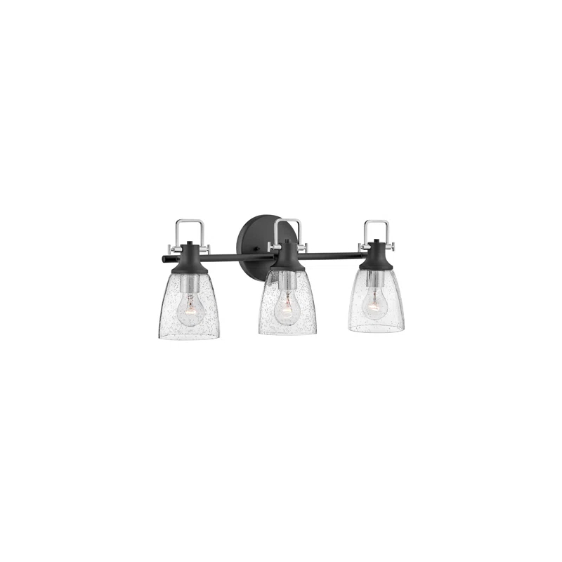 Easton 3-Light Dimmable Black Vanity light