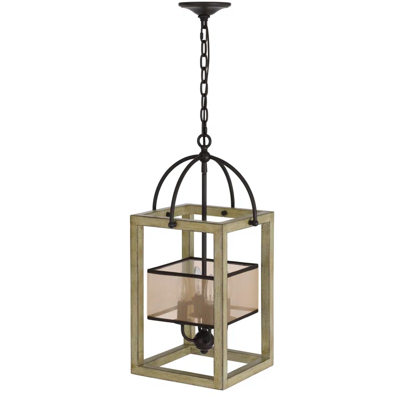Cal Lighting 4 - Light Dimmable Lantern Square / Rectangle Chandelier
