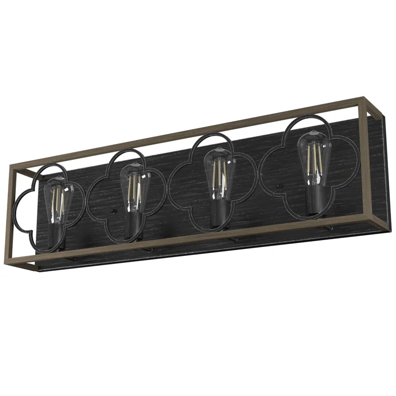 Gablecrest 4 Light  Flush Mount Bathroom Vanity Wall Light Fixture