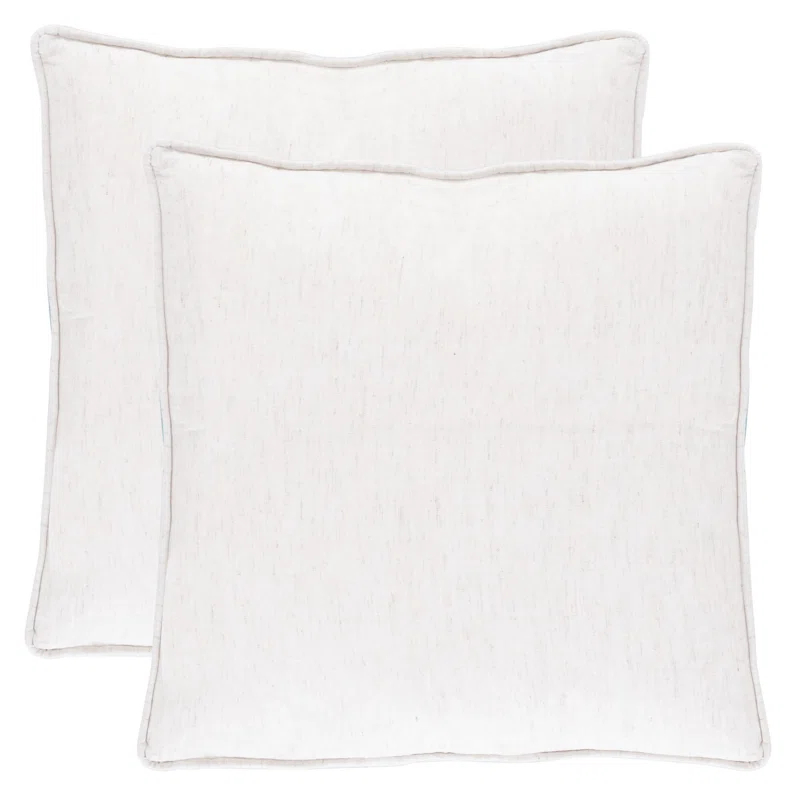 Brian Paisley Feather Linen Reversible Throw Pillow (Set of 2)