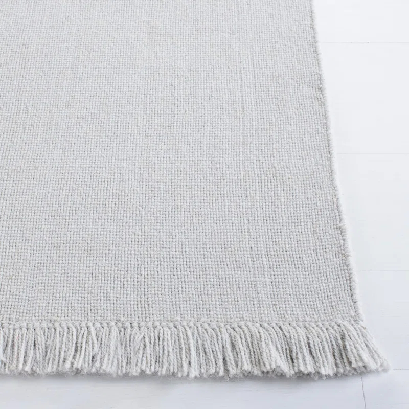 Lauren Ralph Lauren Lauren Ralph Lauren Hand Loomed Wool/Cotton Solid Color Rug in Gray