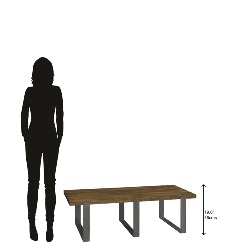 Loon Peak® Anzla Solid Wood Top Coffee Table