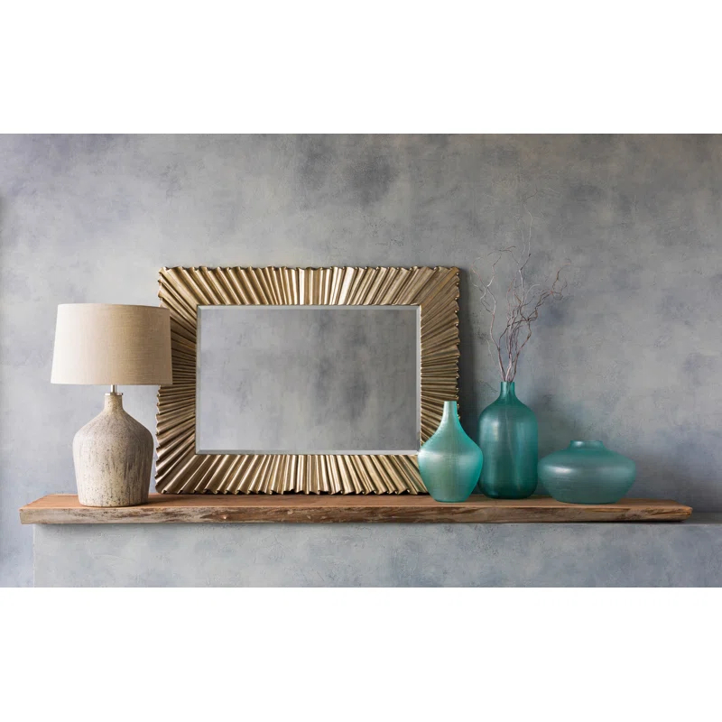 Rectangular Silver Polyurethane Wall Mirror